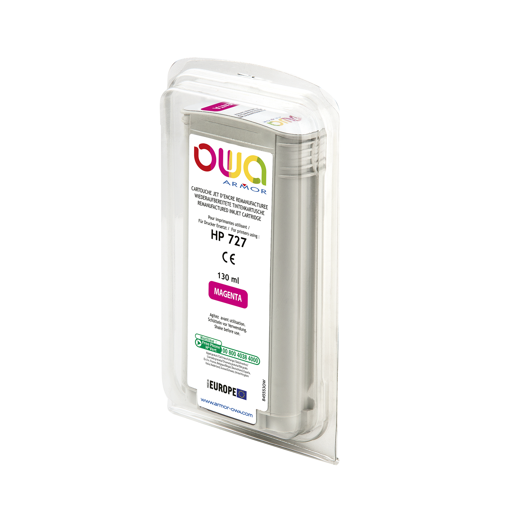 Bläck OWA 727 magenta 130ml