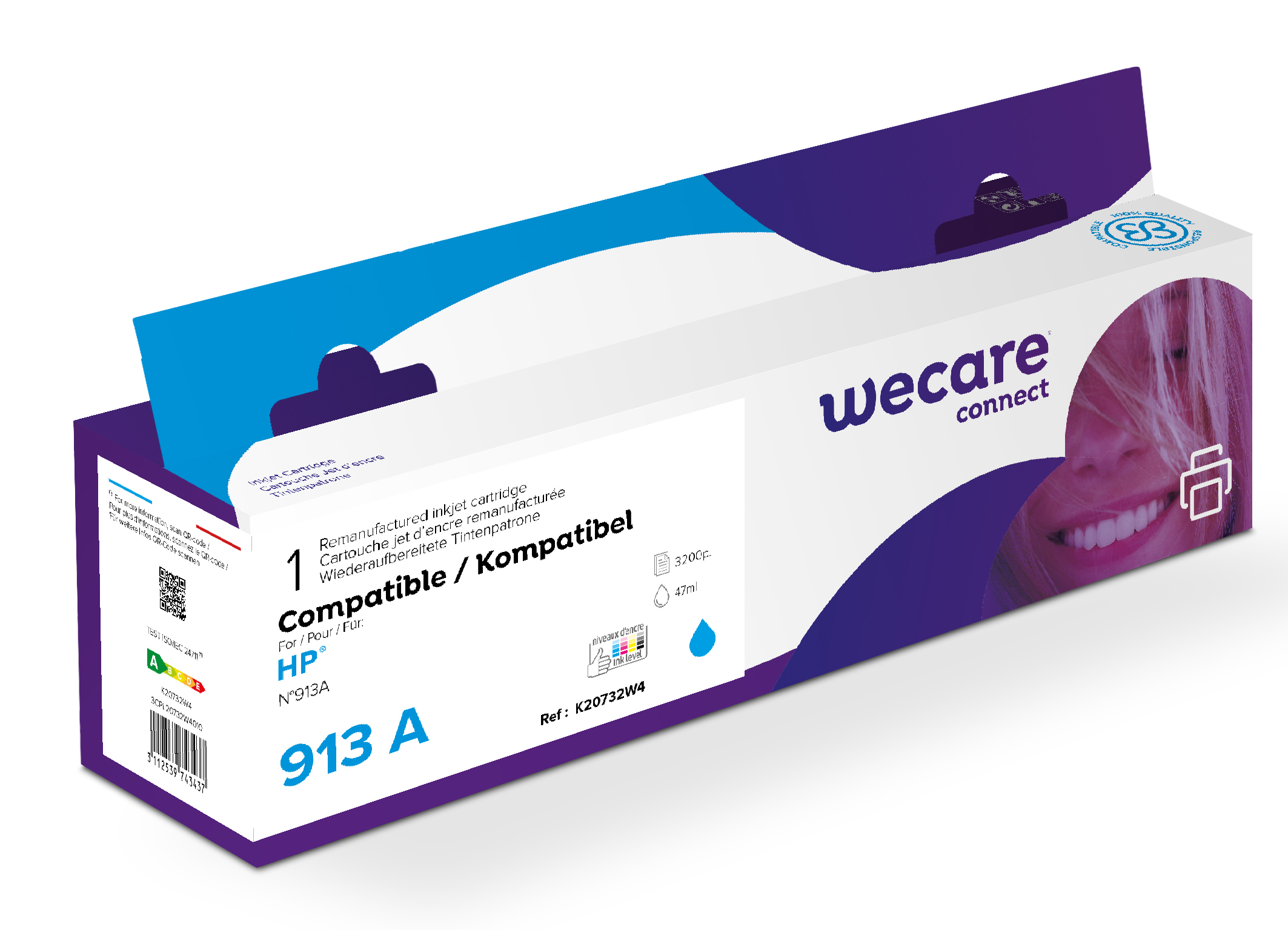 Bläck Wecare 913A Cyan