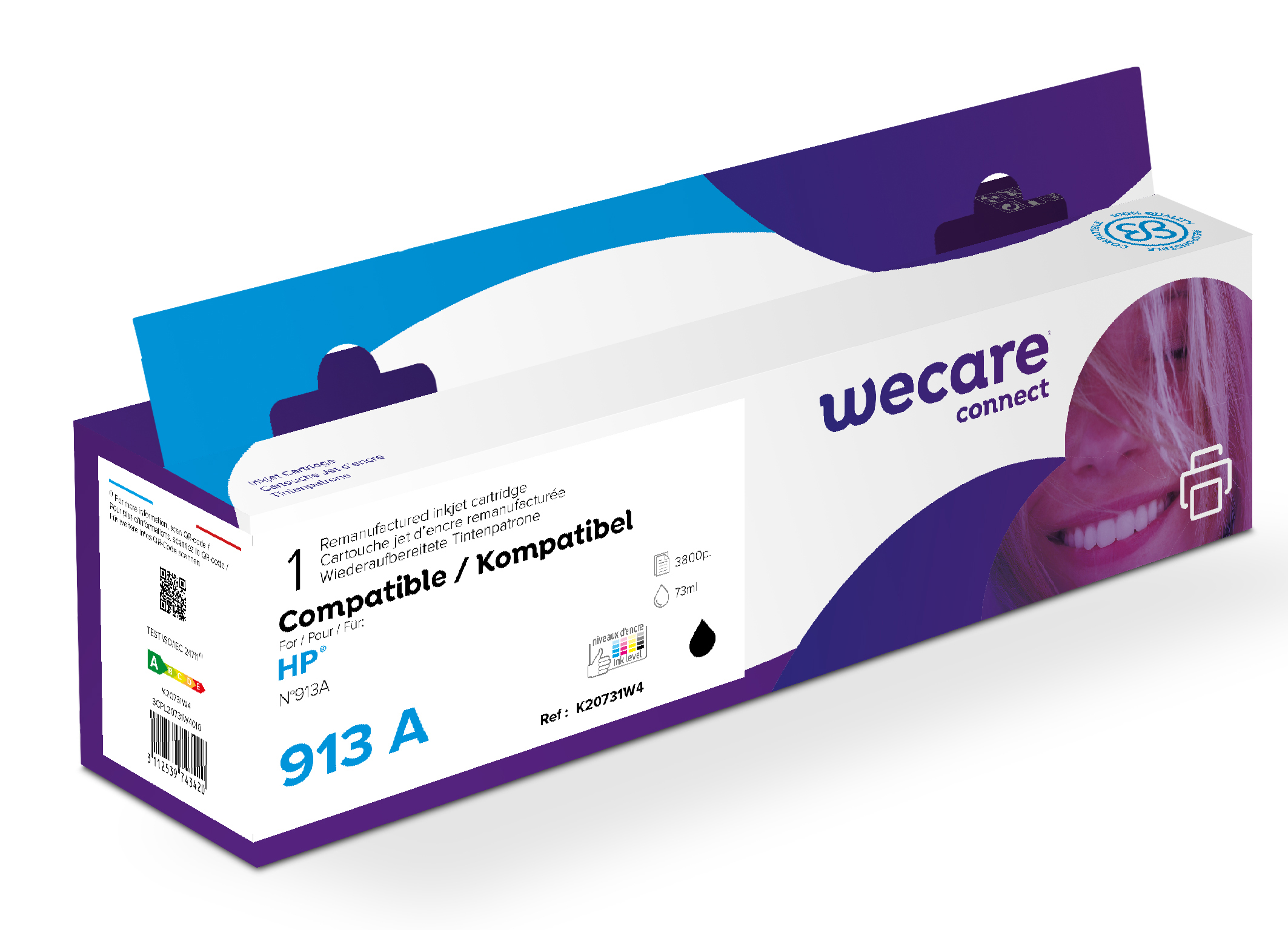 Bläck Wecare 913A Svart