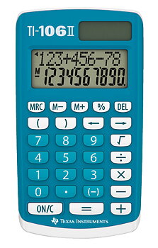 Räknare Texas TI-106II solar
