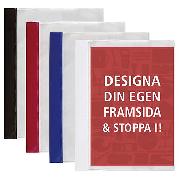 Offertmapp A4 med ficka blå