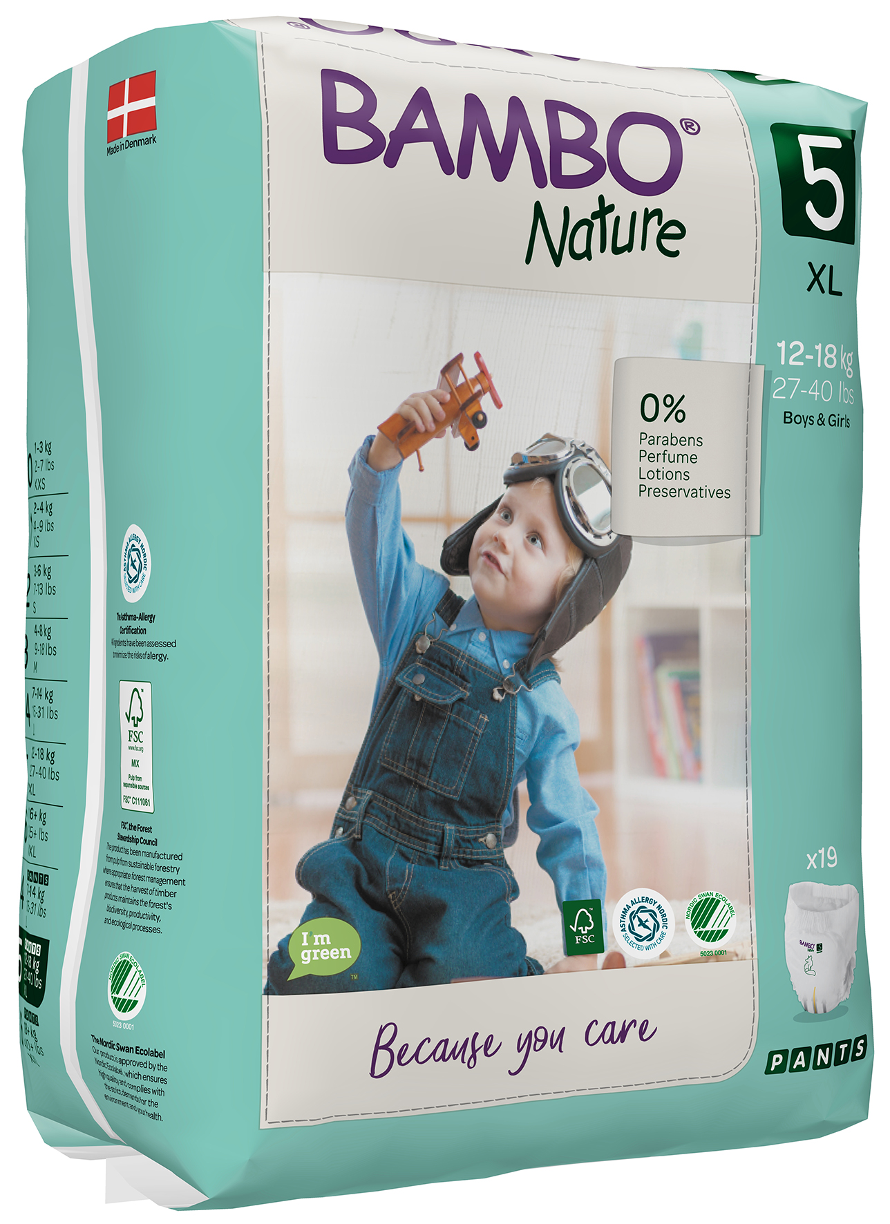Bambo Nature Pants,12-18kg19/