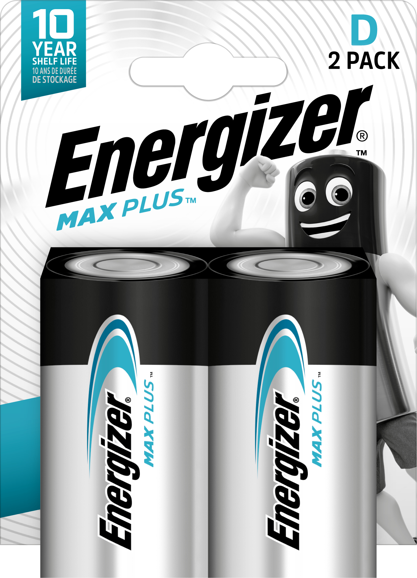 Batteri Max Plus Alk D 2p