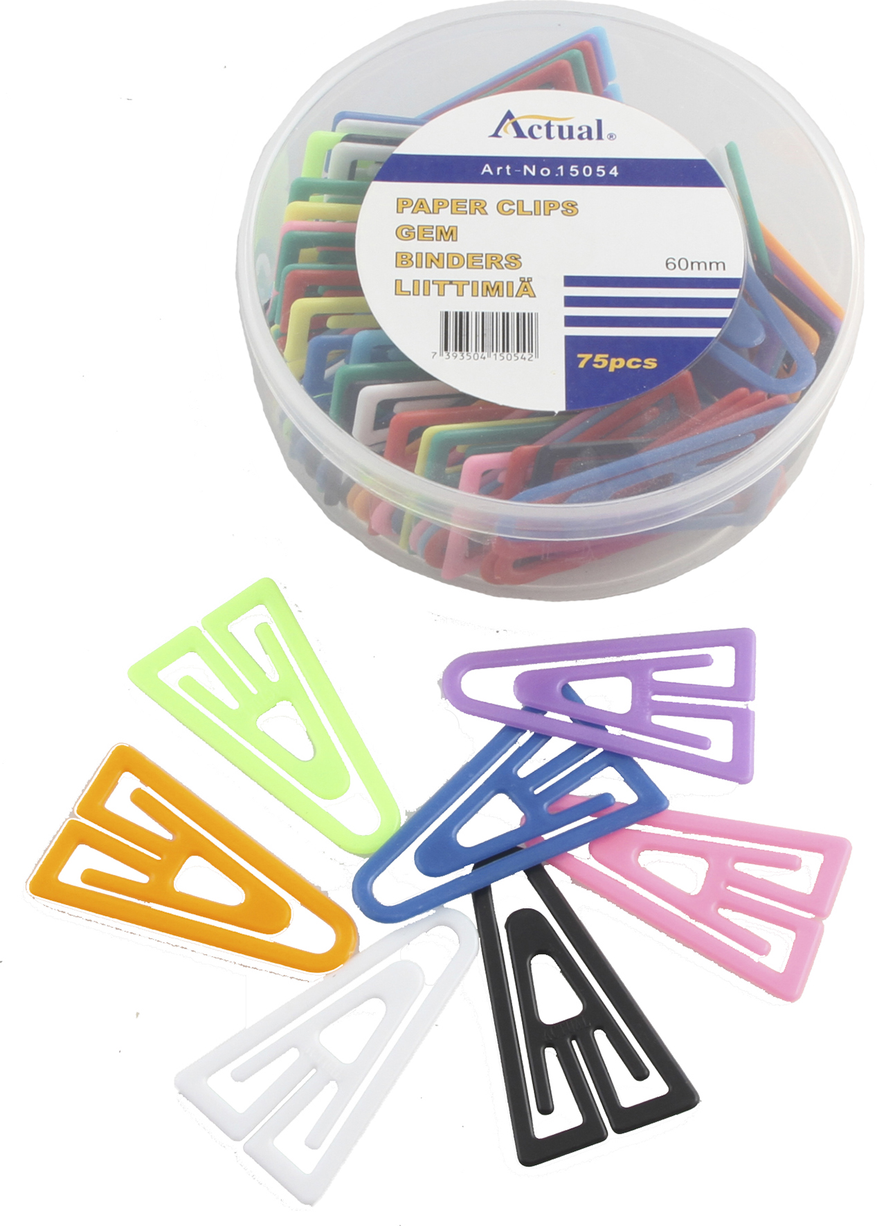Gem plast 60mm sort.färg 75/fp