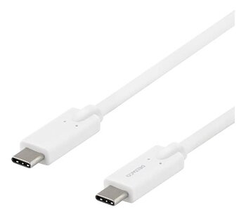 USB-C - USB-C kabel 2M,vit