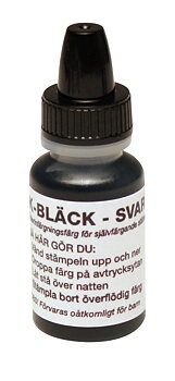 Stämpelfärg 10ml svart