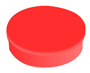 Magnet rund  20mm röd 10/fp