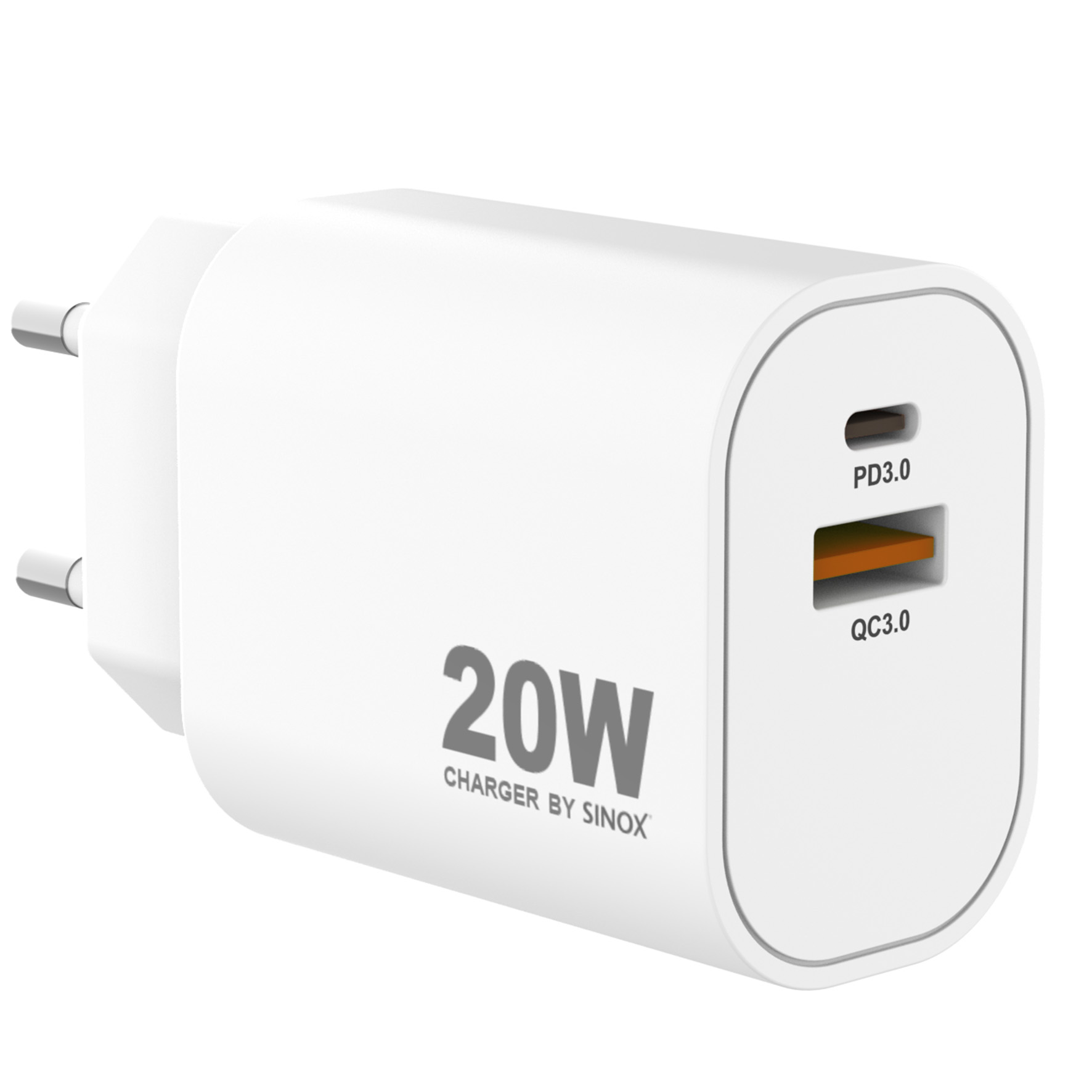 USBA+C PD QC laddare 20W
