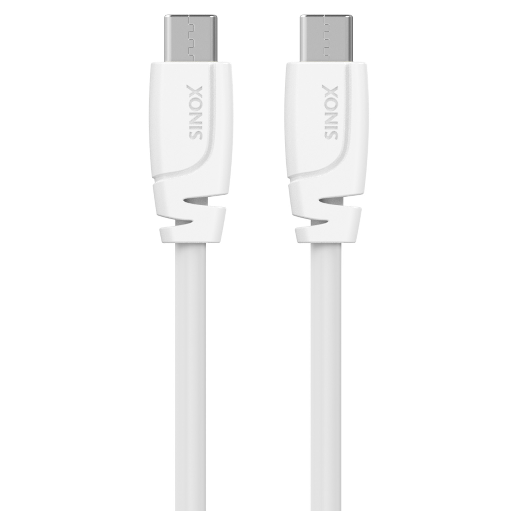 USB C 2.0 kabel. 1m. Vit