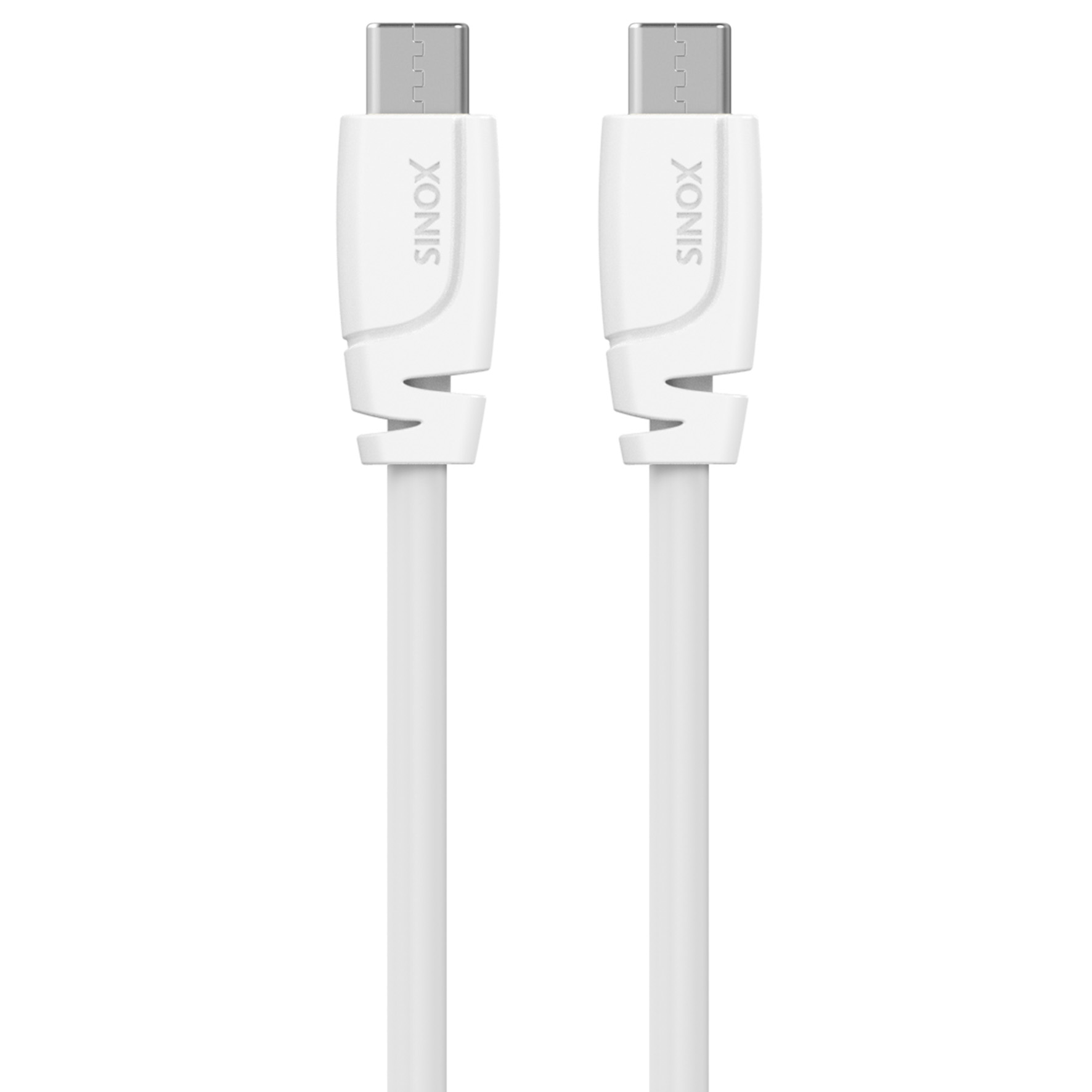 USB-C - USB-C kabel 2m vit