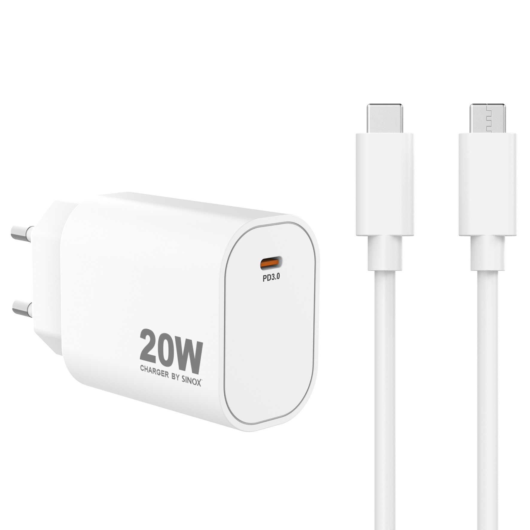 USB-C laddare 20W + USBC-kabel