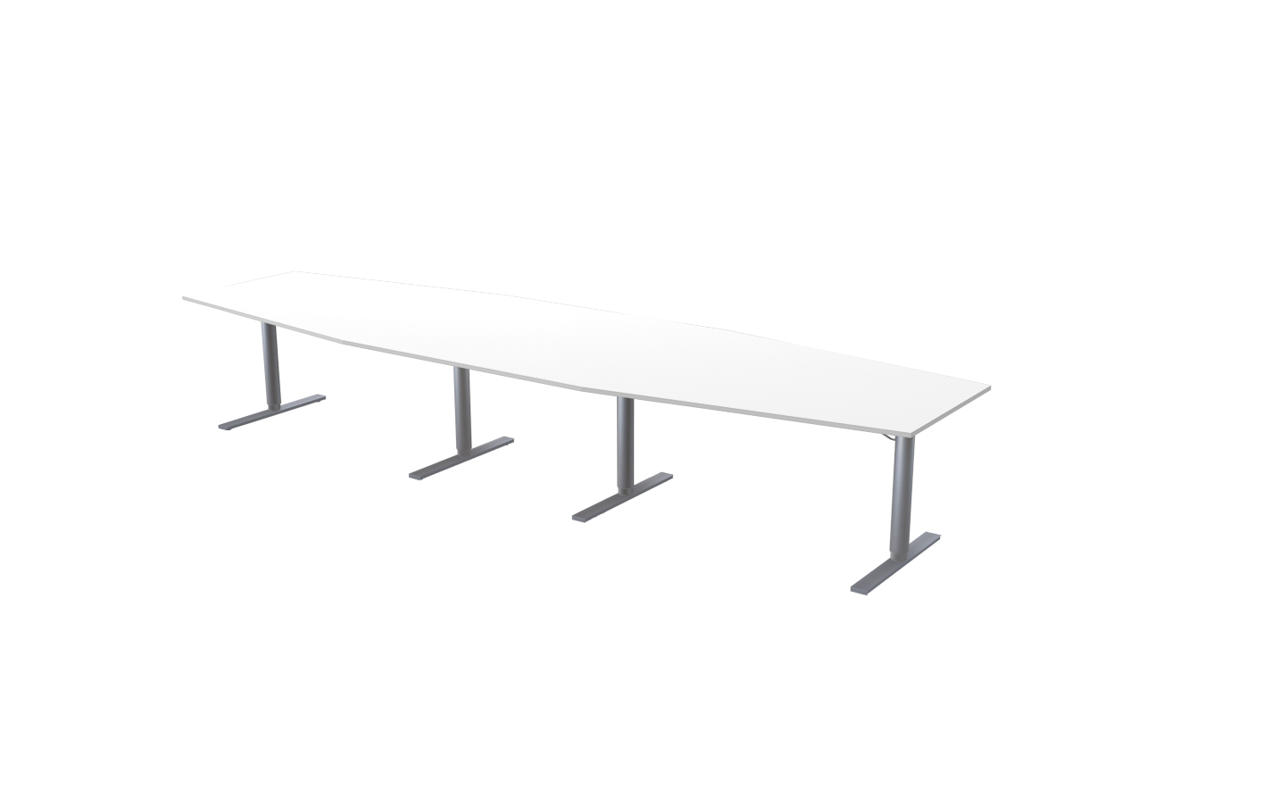 Konferensbord 420x120x80cm vit
