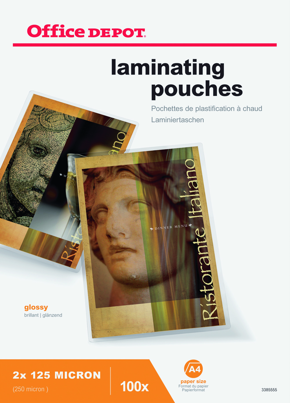 Laminat A4 125mic 100/fp