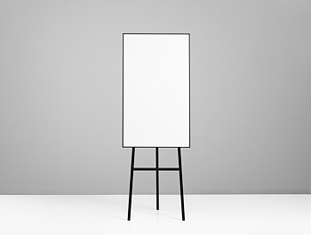 One blädderblockställ svart