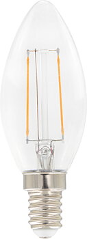 Filament LED kron E14 2,5W dim