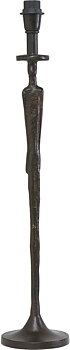 Lampfot Mr Matt Svart/Br 78cm
