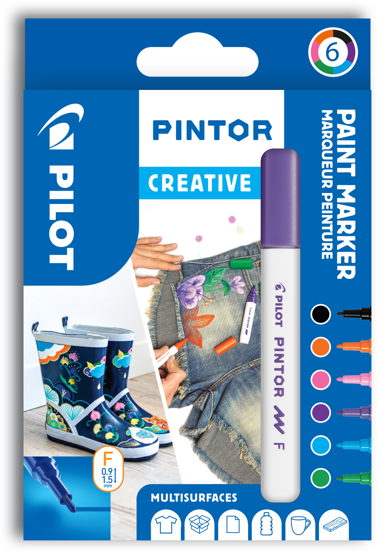 Märkpenna Pintor creativ 6/fp