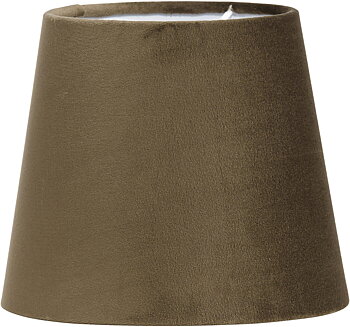 Lampskärm Sammet Mia Brun 17cm