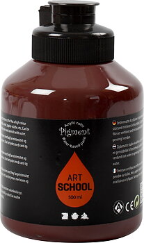 Akrylfärg Pigment 500ml brun