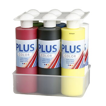Hobbyfärg Plus Color  6x250ml
