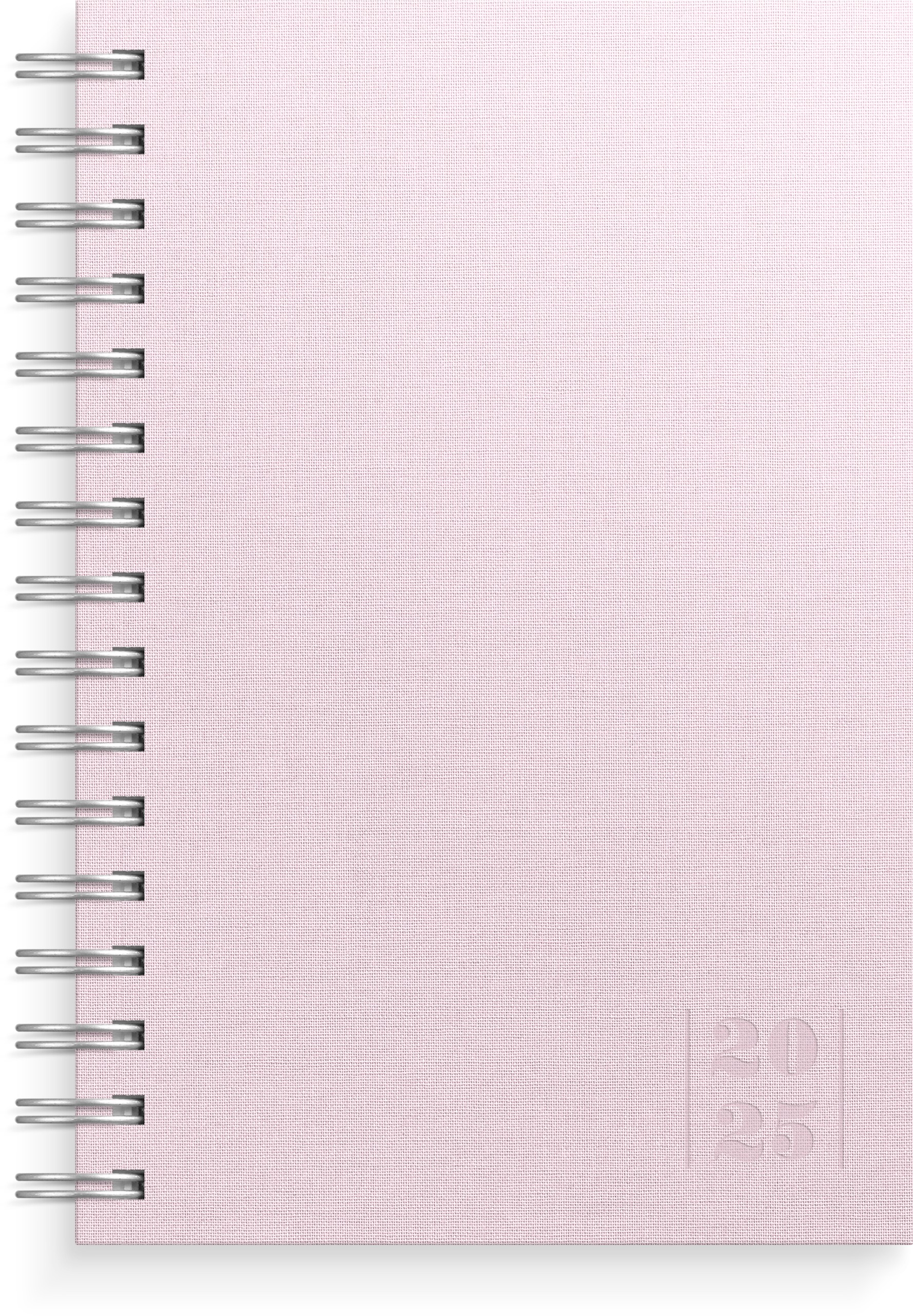 Kalender 2025 Dagbok Rosa