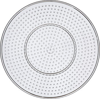 Pärlplatta rund 15cm transp
