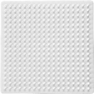 Pärlplatta 9x9cm vit