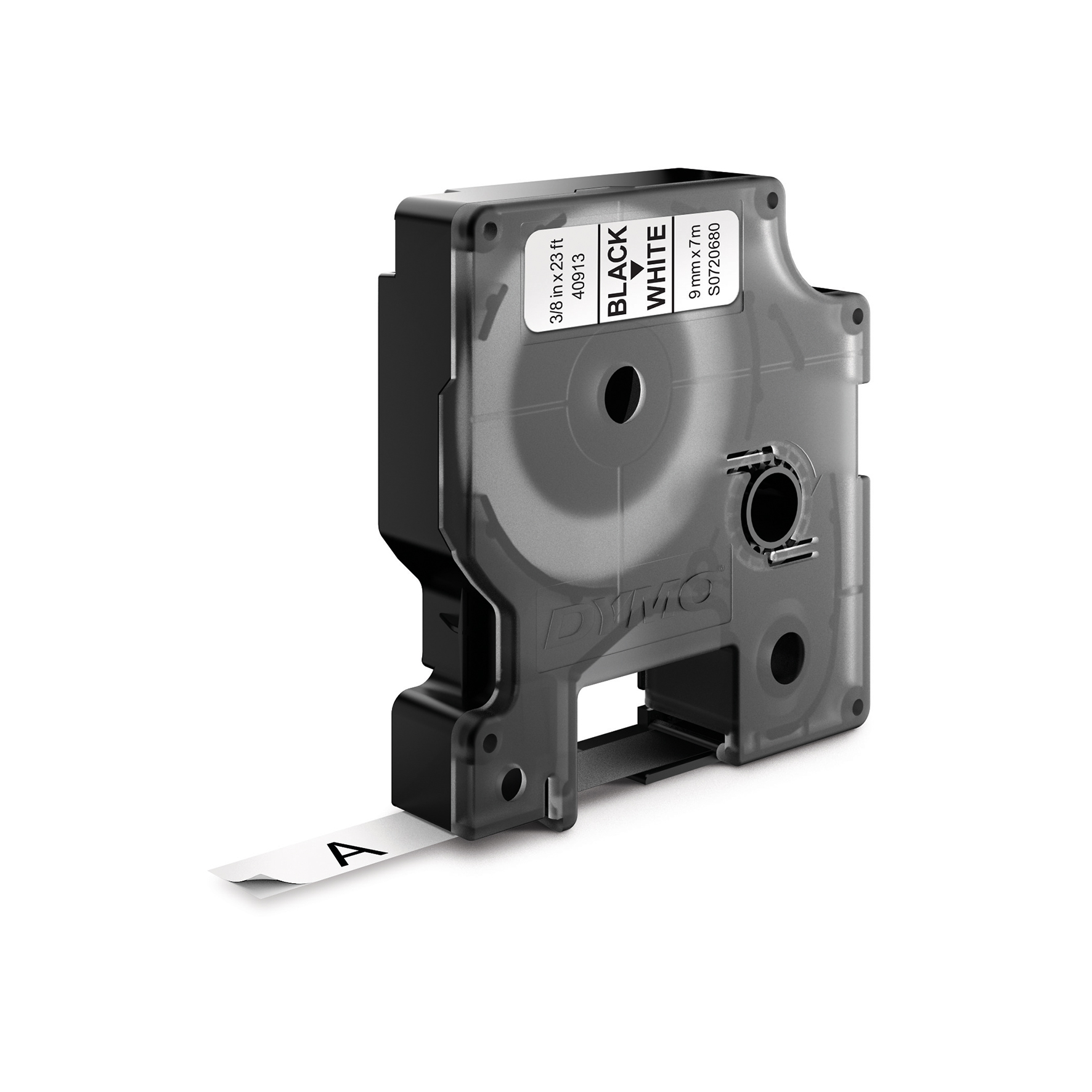 Märkband Dymo D1 sva/vit   9mm