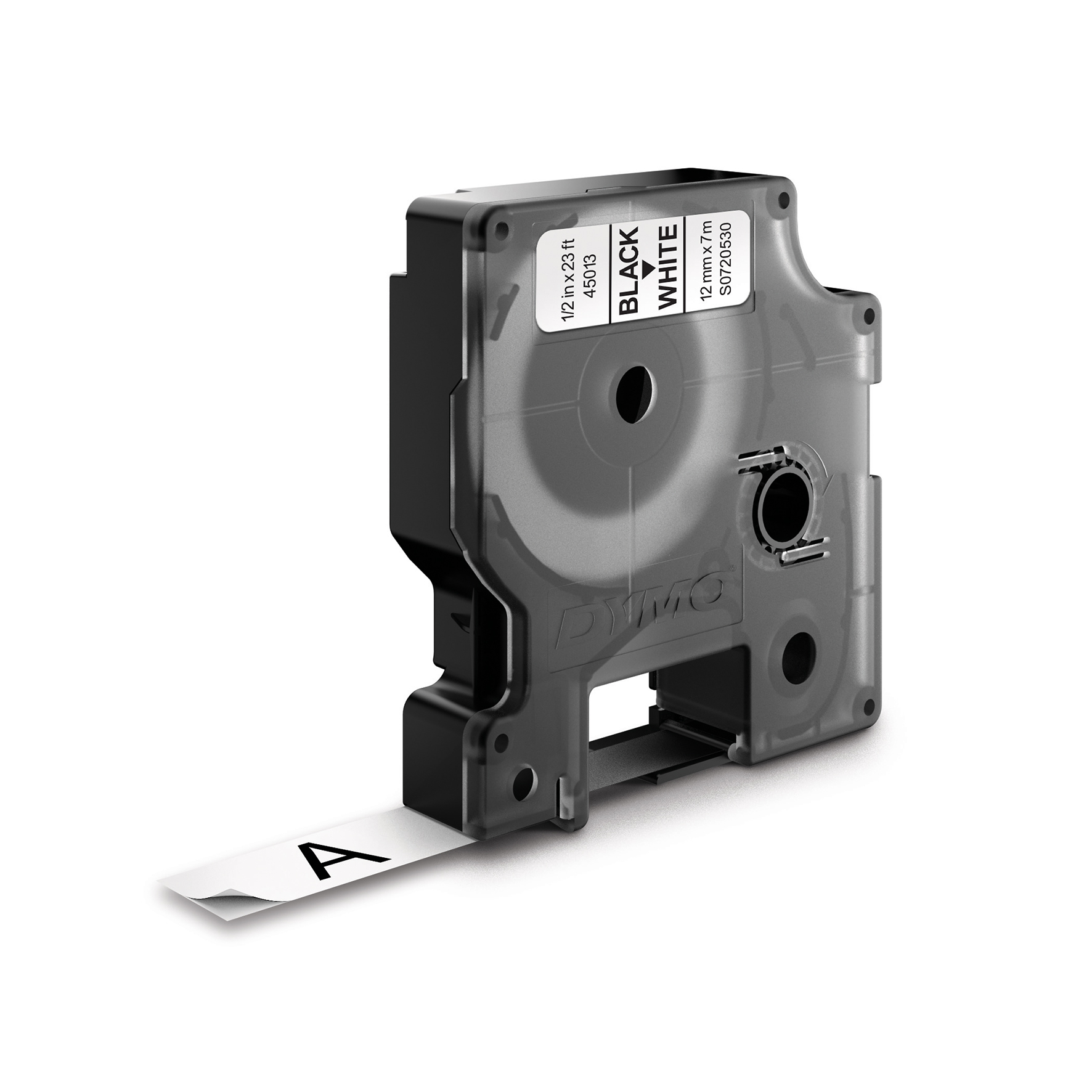 Märkband Dymo D1 sva/vit  12mm