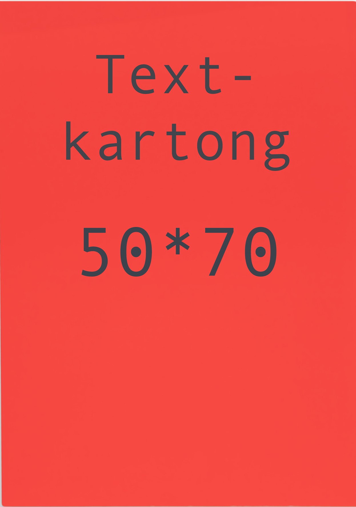 Kartong 50x70cm fl.röd 10/fp