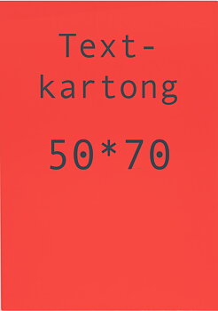 Kartong 50x70cm fl.röd 10/fp