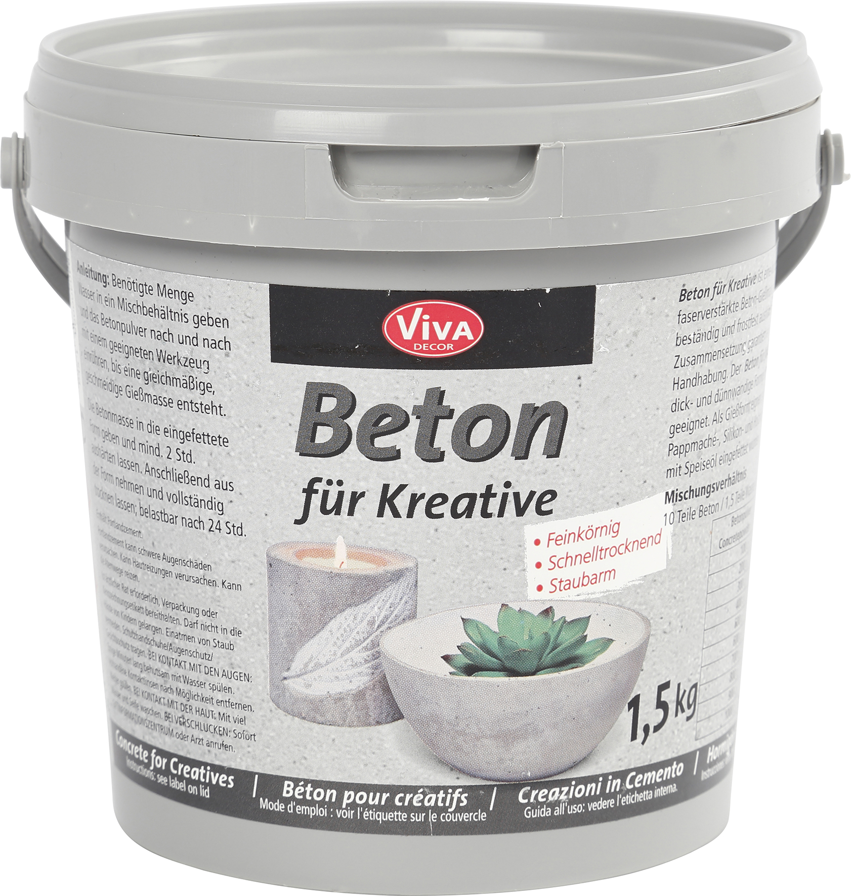 Hobbybetong grå 1500g