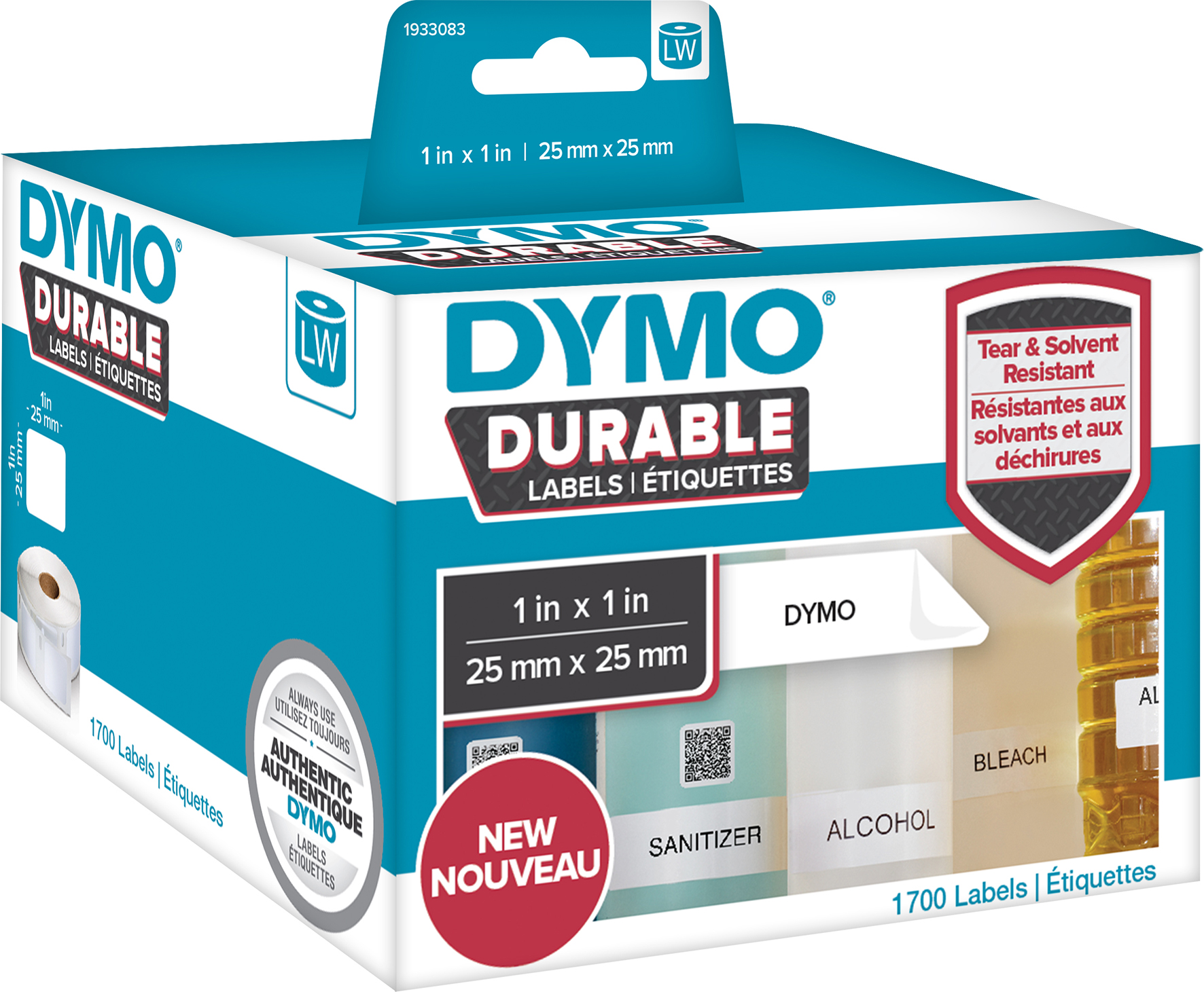 Etikett Dymo X-tålig 19x64mm