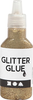 Glitterlim 25ml guld