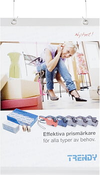 Plastficka frihängande A4