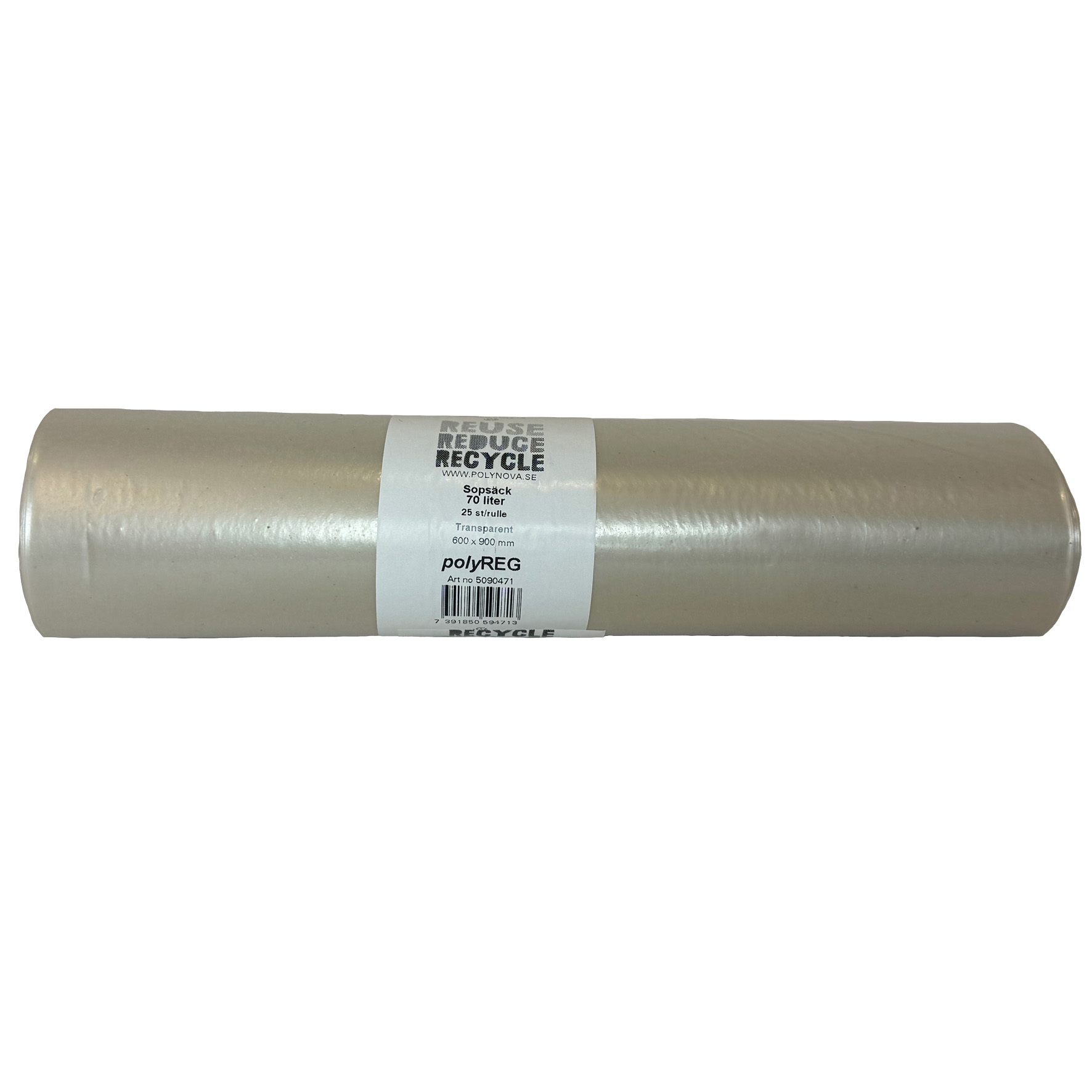 Sopsäck PolyREG 70L transp30my