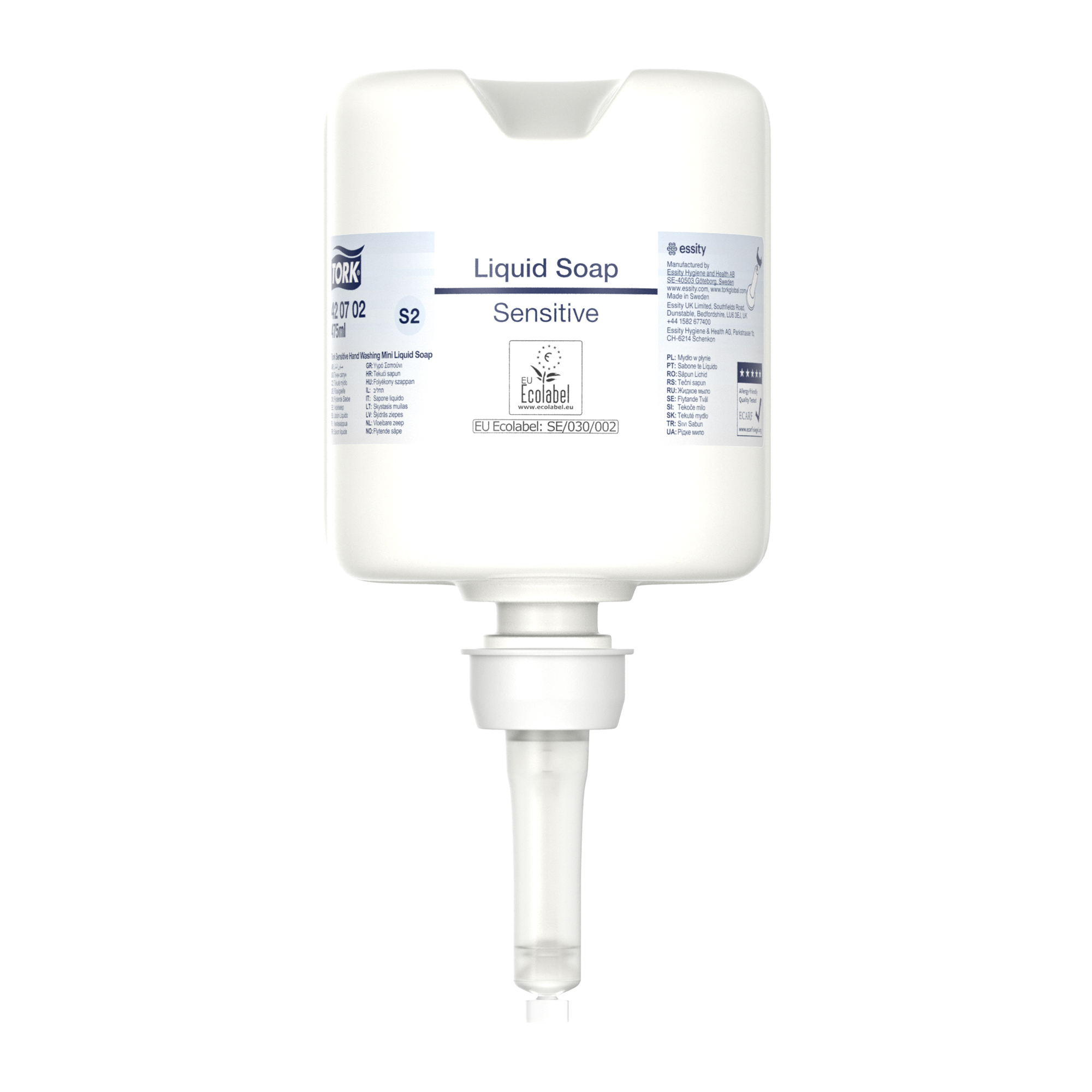 Tvål Sensitive Tork S2 475ml
