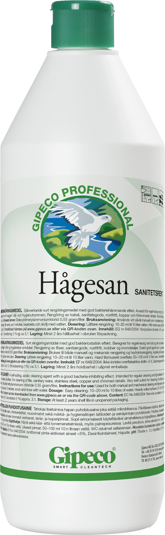 Hågesan Sanitetsrengöring&nbsp;1l