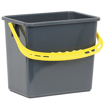 Hink Grå med Gult handtag 6L