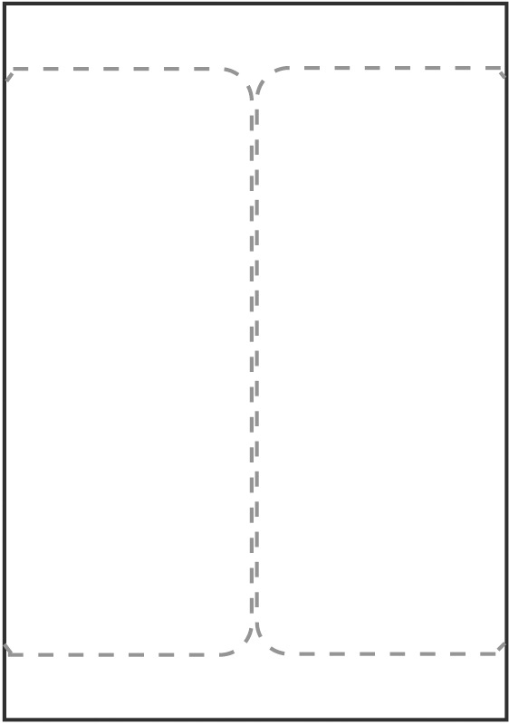 Transportetikett 105x220mm A4