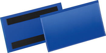 Etiketthåll. mag. 150x67mm blå