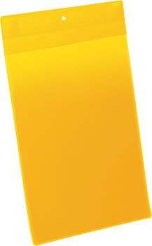 Plastficka Plus A4S magnet gul