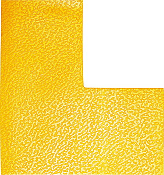 Golvmarkering L-form gul 10/fp