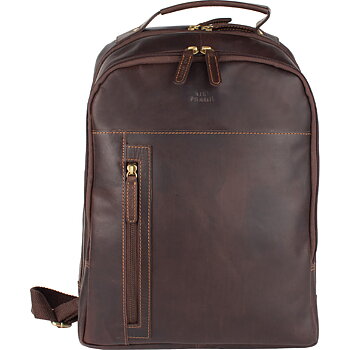 Ryggsäck skinn 13,3"  Brun