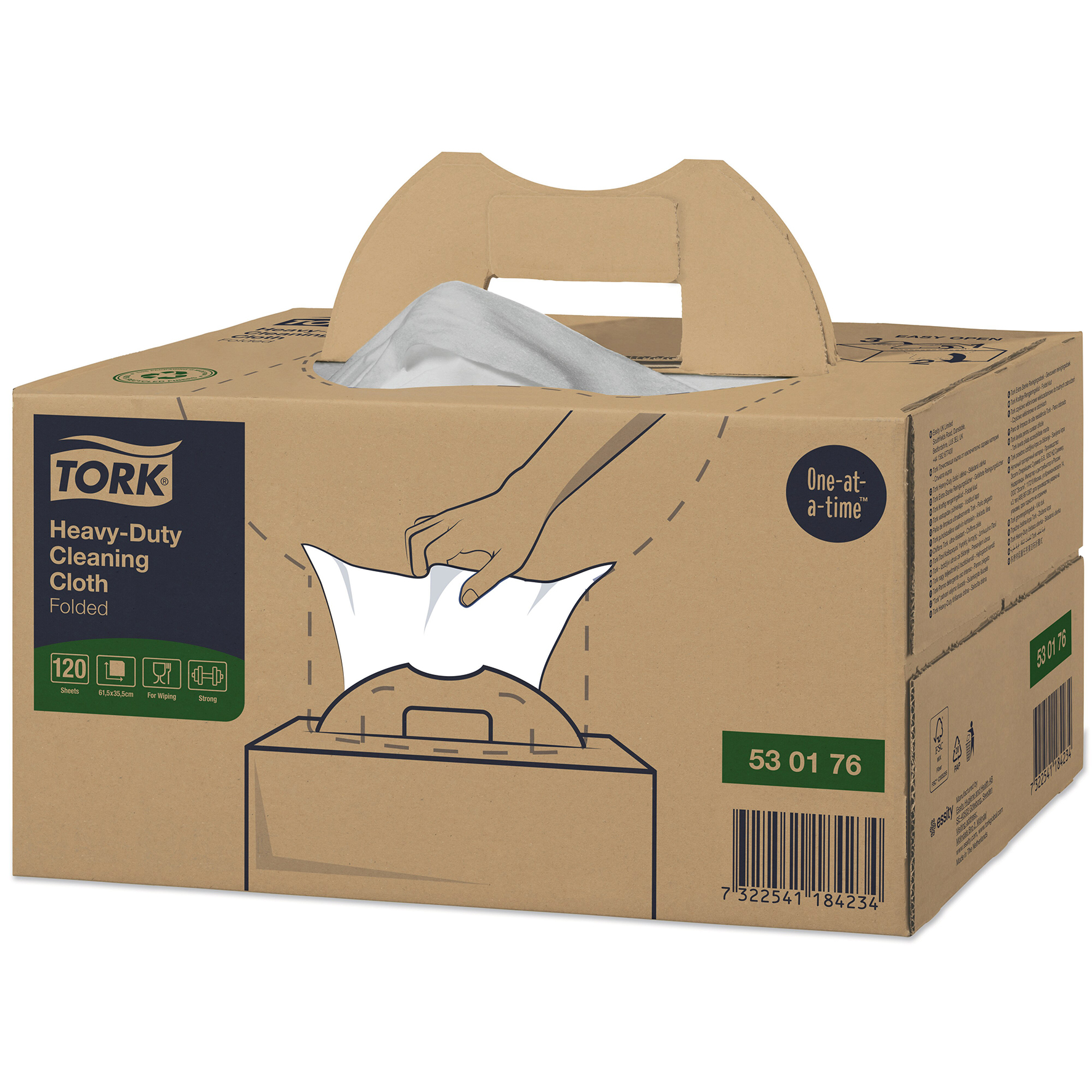 Rengöringsduk Tork W7 vit 120