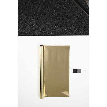 Presentpapper Guld blankt 4m