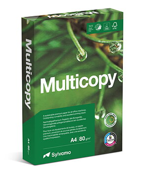 Papper Multicopy A4 80g 500/pk