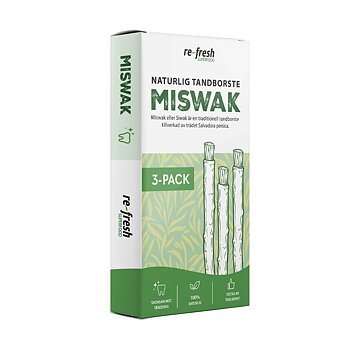 Miswak naturlig tandborste 3-pack