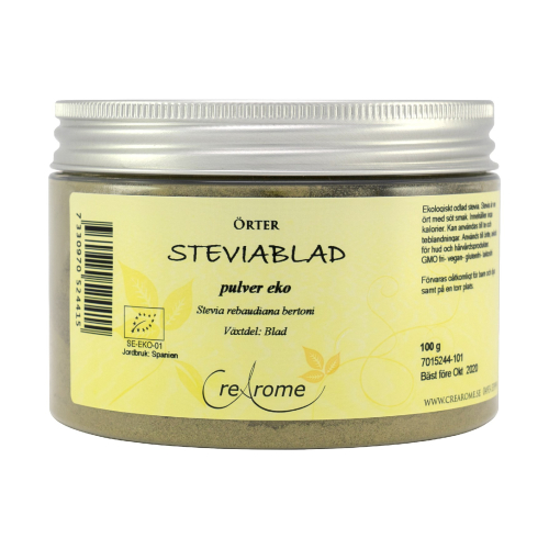 Steviablad Grönt Pulver EKO 100g