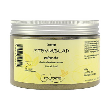 Steviablad Grönt Pulver EKO 100g